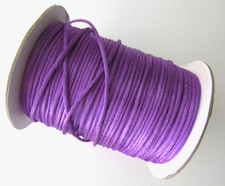 2mm x 110 Yard Purple Rattail Satin Polyester Beading Cord Jewelry Macram
