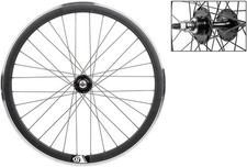 Wheel Master 700c Rear Wheel - Origin8 42mm Fixedfree Loose Ball Black