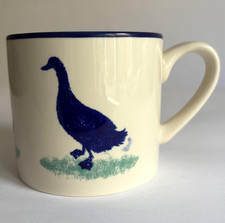 Hinchcliffe and Barber Dorset Delft Blue Goose Coffee Mug Tea Cup