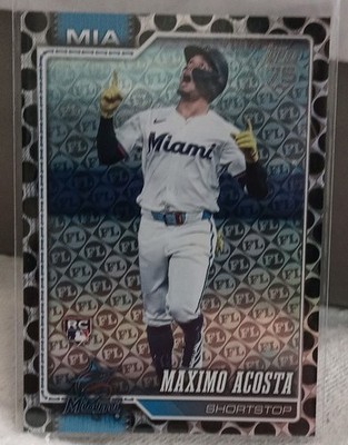 2026 Topps Maximo Acosta Miami Marlins Rookie # 05/10 Numbered Baseball Card