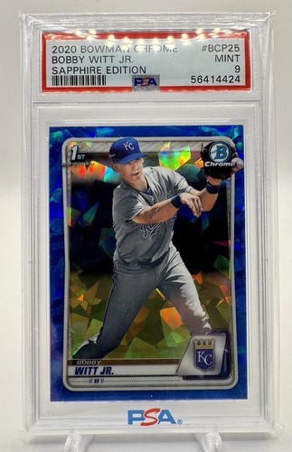 BOBBY WITT JR 2020 Bowman Chrome Sapphire Edition - 1st BOWMAN - PSA 9 Mint