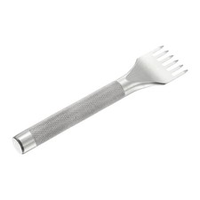 4mm 6-fach Lederlochstanze für Handnähen, silber