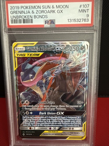 Greninja & Zoroark-GX graded PSA 9 for sale on eBay