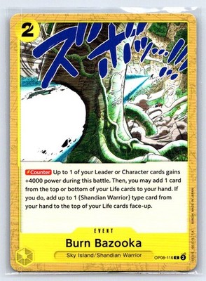 Burn Bazooka C Two Legends OP08-116 LP