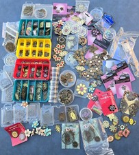 Ginormous Jewelry Making Supply Lot Nouveau Colour Charms Pendants, 475 value