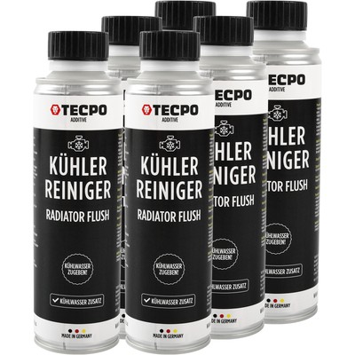 6x TECPO KÜHLERREINIGER KÜHLSYSTEM REINIGER 300 ml RADIATOR FLUSH KÜHLER ADDITIV