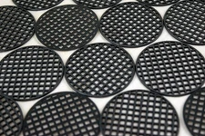 Black Round Plastic Drainage Mesh/Net/Screen for Potted Plants Bonsai Pot 2"x 2"