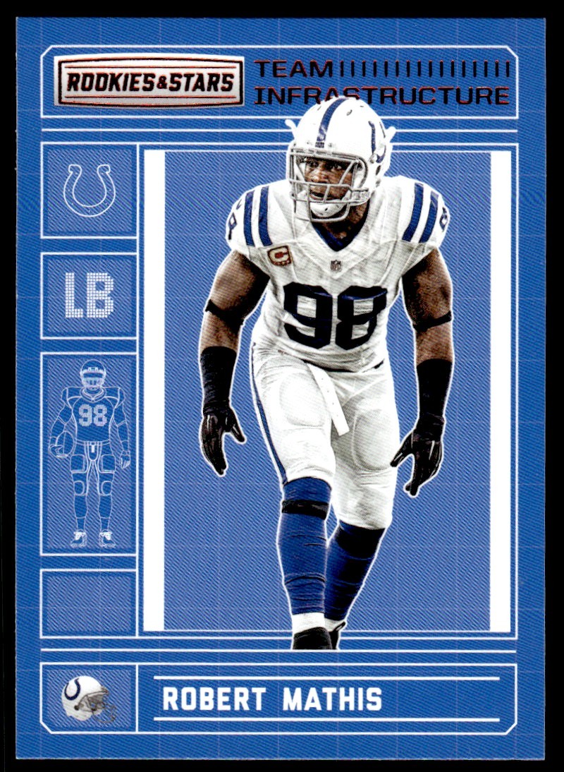 2016 Panini Rookies & Stars Team Infrastructure Robert Mathis Indianapolis Colts