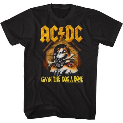 AC DC Givin The Dog A Bone Black Rock and Roll Music Band T-Shirt