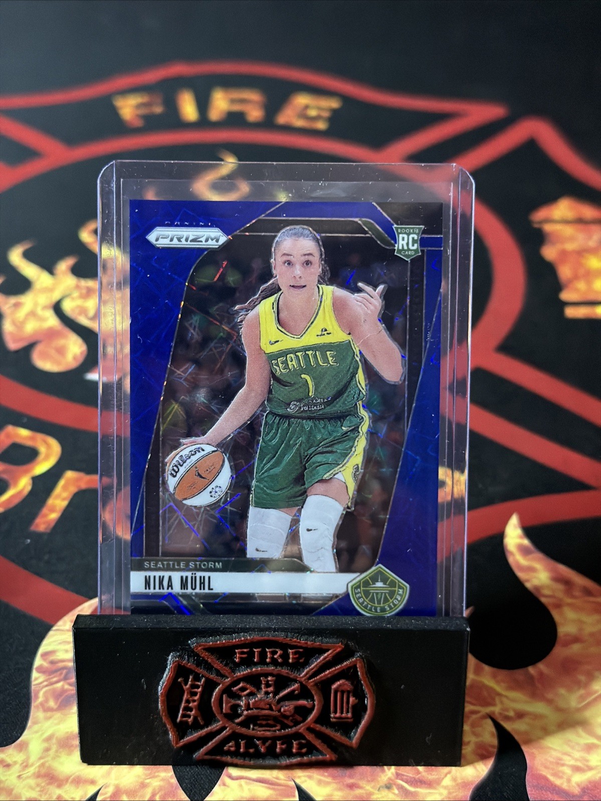 2024 Panini Prizm WNBA - Nika Muhl #75 Blue Velocity Prizm (RC)