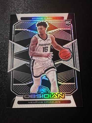 2019 Panini Obsidian Brandon Clarke [White Pulsar Electric Etch] #193 card