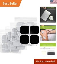 TENS Unit Pads Electrode Patches with Upgraded Self-Stick Performance and Ski...