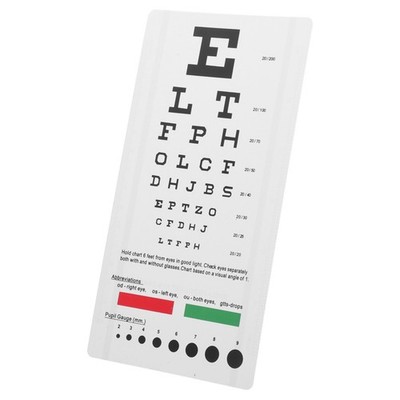 Kunststoff-sehtafel Sehtafeln Augenuntersuchungswerkzeug Vision Chart