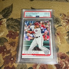 2019 topps update carter kieboom us109 rookie card Graded PSA 10. rookie card picture
