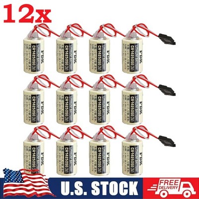 12-X CR14250SE Battery for FDK CR14250SE 3V 1800mAh 1747-BA PLC SLC500 Battery