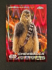 Chewbacca 2024 Topps Chrome Star Wars Red Blaster Raywave 107