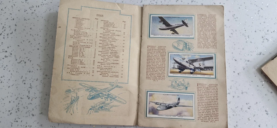 3 X VINTAGE " JOHN PLAYER CIGARETTE CARDS " IN ALBUMS- AIRCRAFT - Image 3 of 4