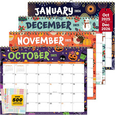 18-Month Magnetic Wall Calendar with Quotes, Jan 2025 - Jun 2026, 11X8.5 In