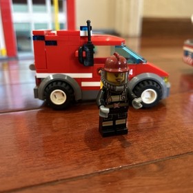 Lego City Fire Station 60004, Complete With Instructions, Used