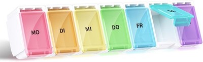 Pillenbox Tabletten Organizer, BPA-freie Materialien, Große Kapazität