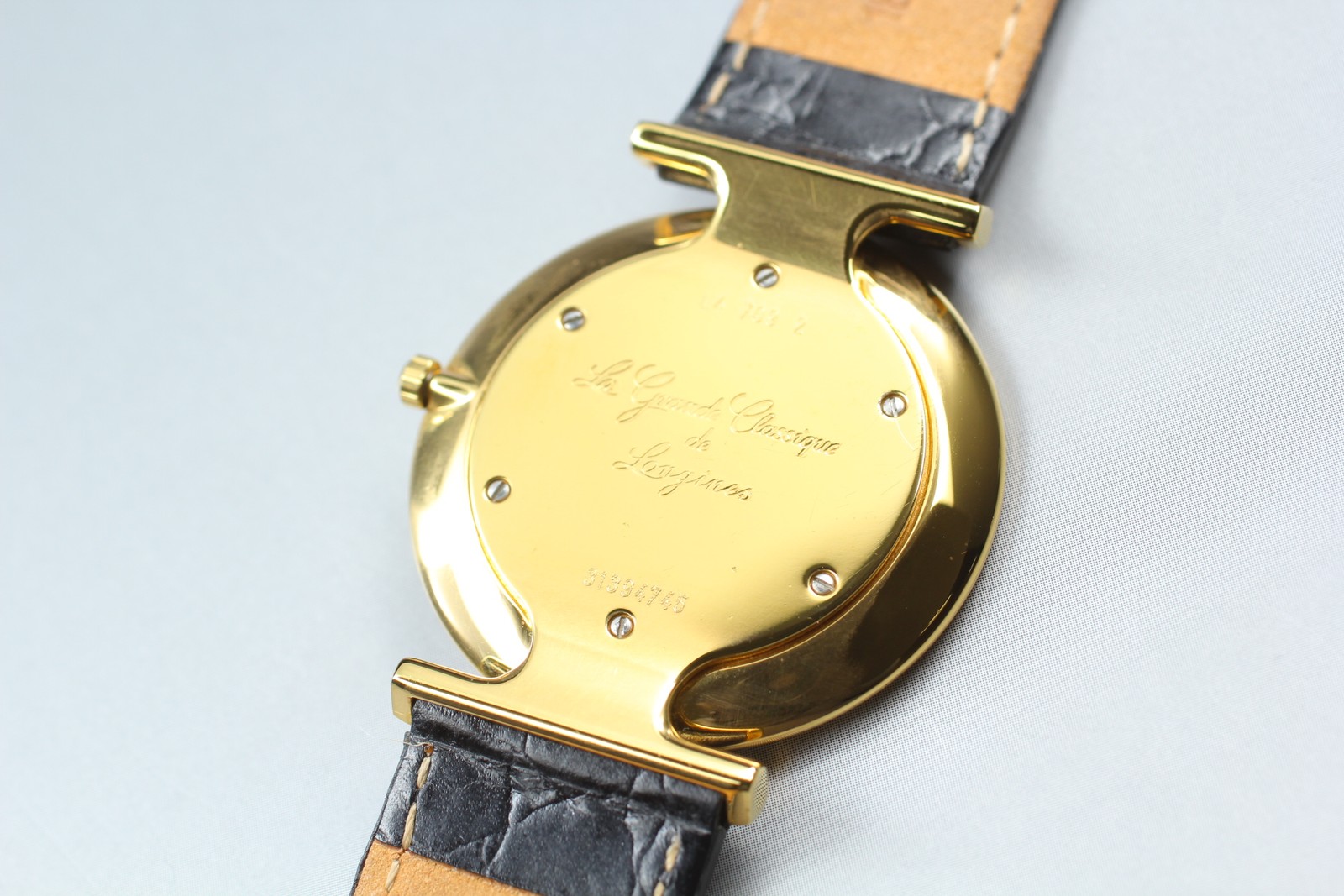 [N MINT] Longines Grand Classic L4.709.2 33mm Gold Roman Dial Quartz Mens Watch image 4