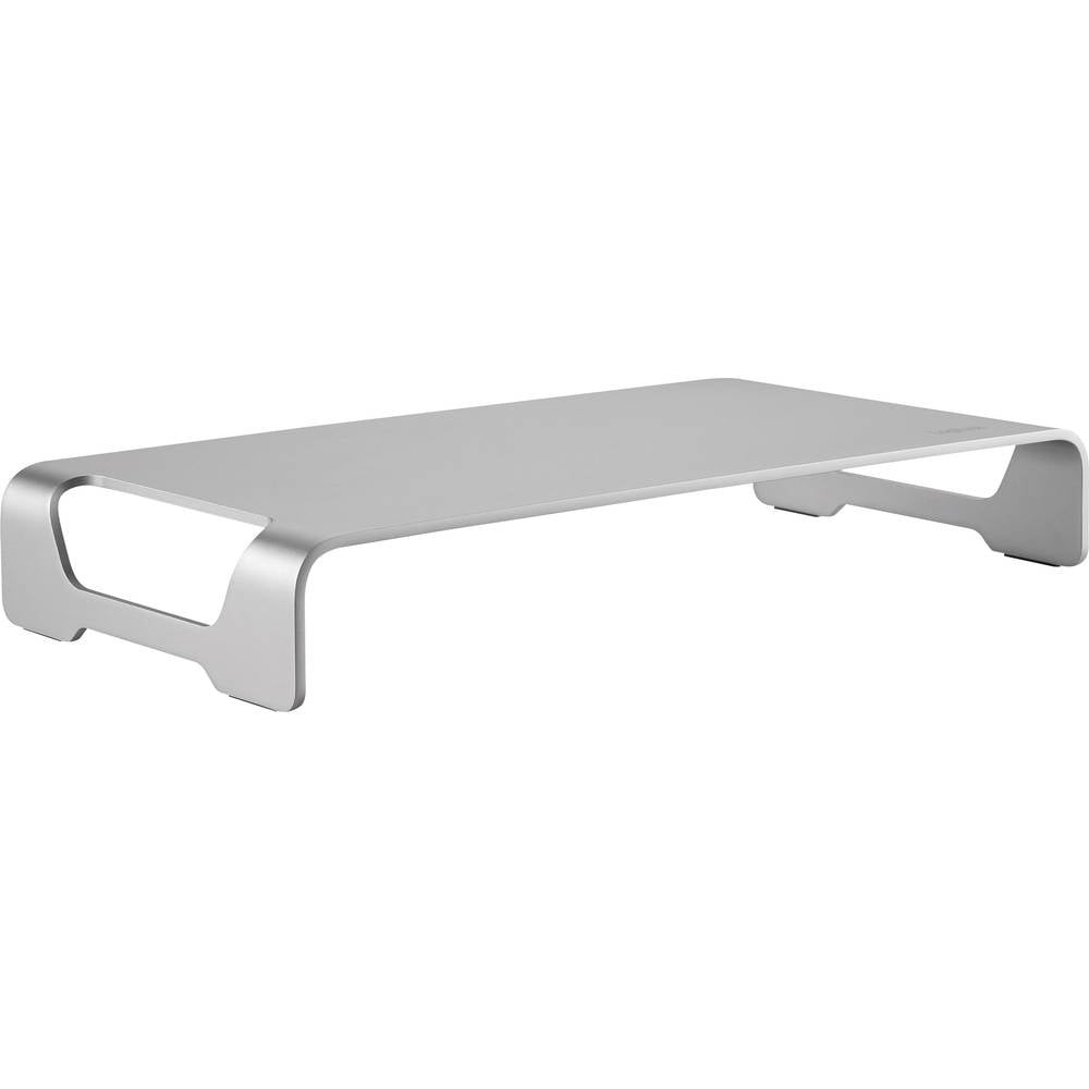 Réhausseur de moniteur support écran ordinateur alu argenté pour bureau