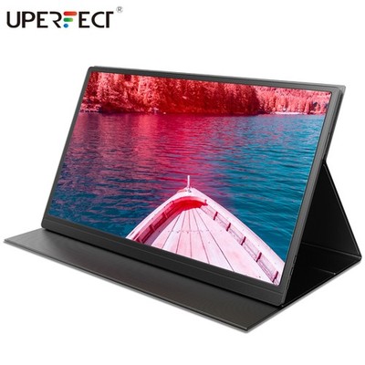UPERFECT 15,6'' Tragbarer Bildschirm USB-C 1080P FHD Monitore Für Raspberry Pi 4B
