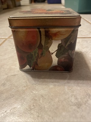 Decorative Tin Fruit Themed Unbranded 3.25  Tall X 3.5  Long