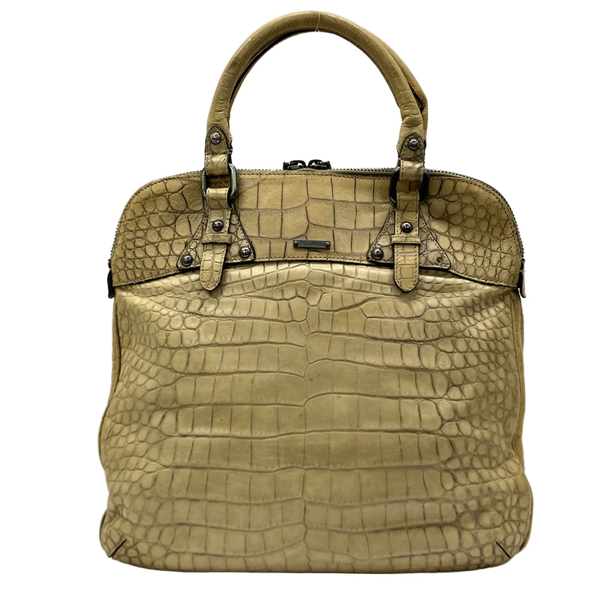 Max Mara Beige Leather Handbag — image 3