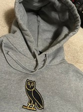 October's Very Own HOODIE Men's MEDIUM OWL grey OVO Logo gray mens