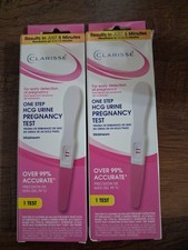 2 x One Step Pregnancy Test Kit HCG Urine Test Early Over 99 Accuarate-Clarisse