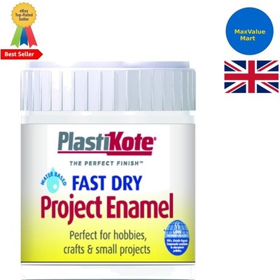Vielseitige 59 ml klare Emaillefarbe von Plasti-Kote - perfekt für DIY-Projekte