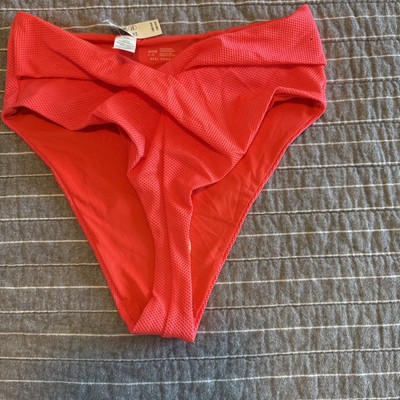 Aerie High Cut Cheeky How Pink Swim Bikini Bottoms Size Medium