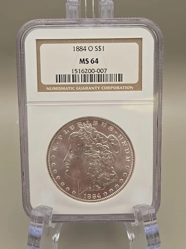 1884-O Morgan Silver Dollar $1 - NGC MS 64