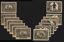 XANTEN  6x 50 Pfennig ,  1 Mark  Dompfarre  Serienscheine Notgeld  G/M : 1464