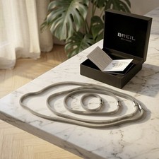 Breil, New Snake, TJ2840, Parure, Collana 80cm, Bracciale, Acciaio