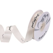f&uuml;r 1Inch 32Yard Breites Satinband Ripsband Valentinstag Hochzeit, Beige
