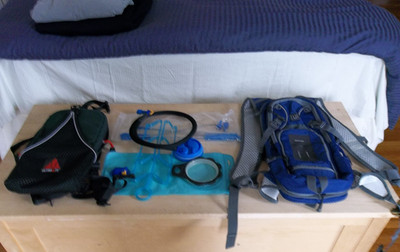 Hydration Backpack set includes one lightweight/one heavy duty pack with bladder