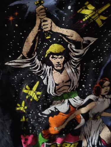 Vtg Star Wars Officially Licensed Star Duel Comic inspired Black Adult T-Shirt - Picture 3 of 8