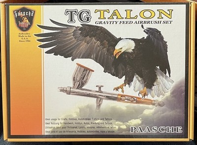 Paasche TG Talon Gravity Feed Airbrush TG0420 Set TG-SET Unused