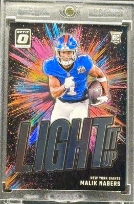 MALIK NABERS RARE ROOKIE RC COLOR SPLASH  INVESTMENT CARD GIANTS ROTY MINT