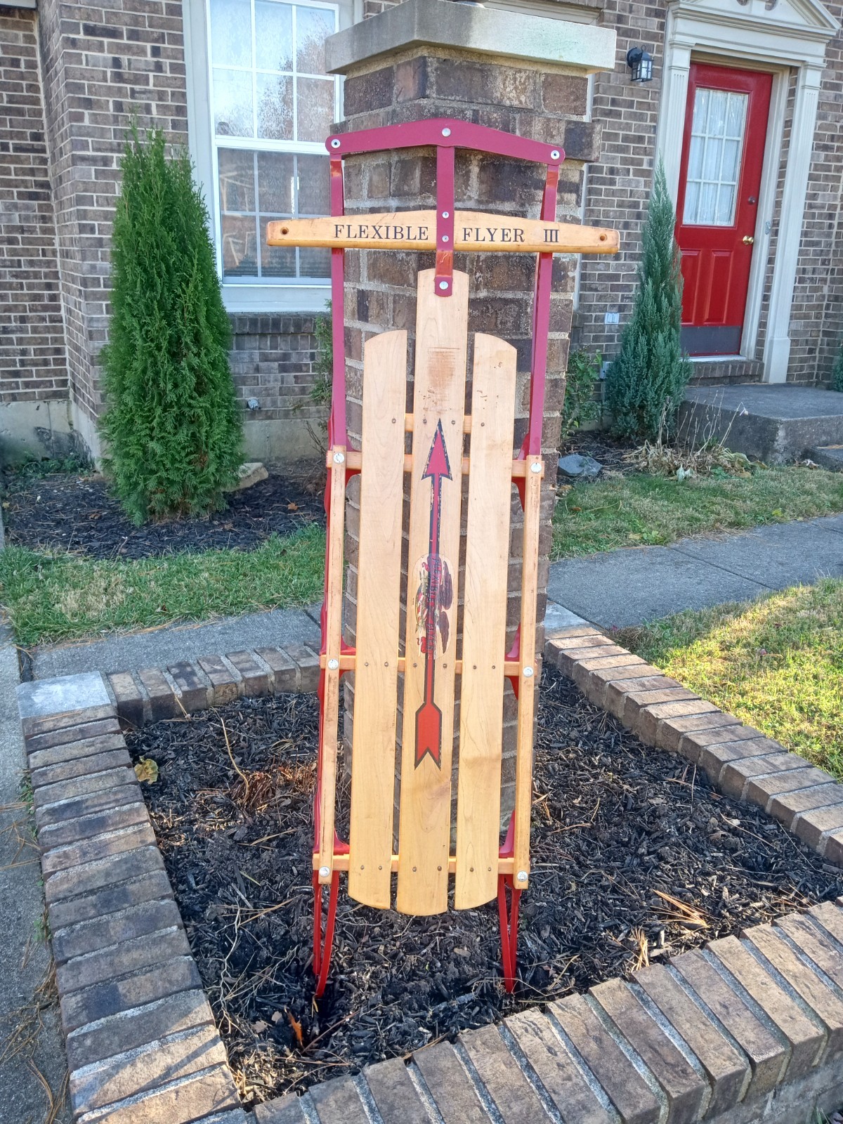 Rust Sled Vintage Flexible Flyer III 55