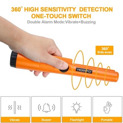 Metaaldetector Pinpointer, Feestelijke Waterdichte Handheld Handige Pin Pointer Wand met Holster, 360° ° Scannen van het lokaliseren van gouden munt  1420