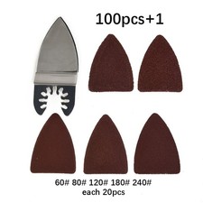 100× Schleif Schleifblatt Finger für MultiMaster Swing Tools Zubehör