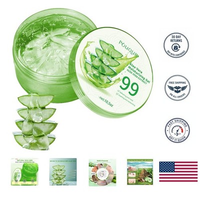Organic Aloe Vera Gel - 99% Pure Cooling Soothing Relief for Sunburn - 7.05oz