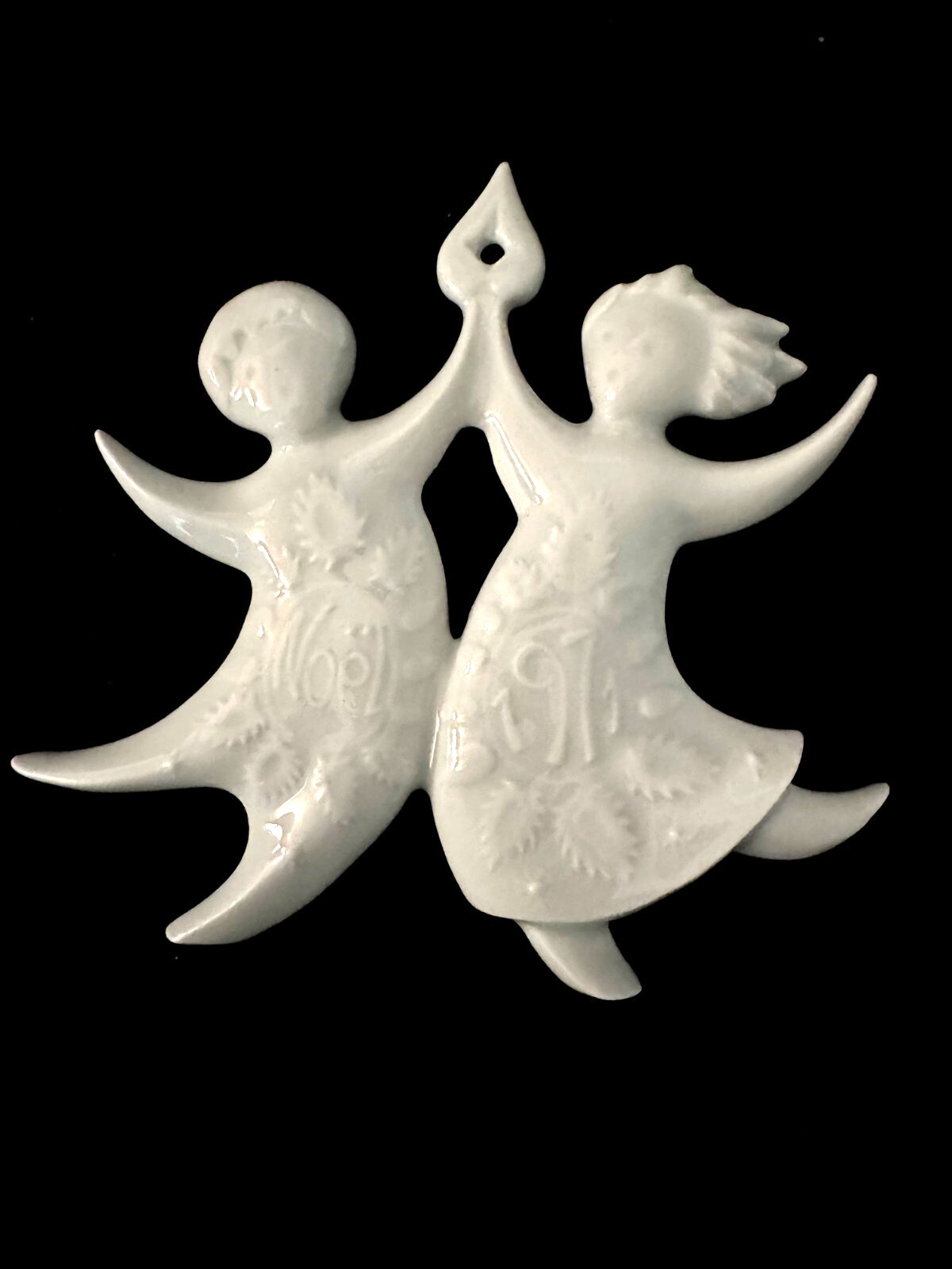 Haviland Limoges Dancing Angels 1971 Christmas Ornament Jean Jacques Prolongeau