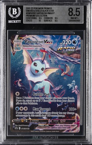 Vaporeon VMAX graded BGS 8.5 for sale on eBay