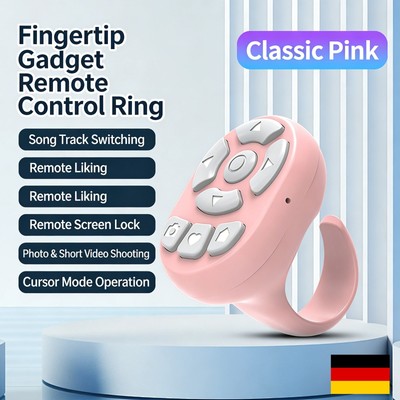 Für TikTok Ring Fingers pitze Selfie Handy Bluetooth-Fernbedienung Page Turner