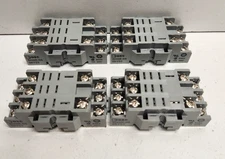 LOT OF 4 NEW NO BOX! IDEC 10A 300V RELAY SOCKETS SH3B-05