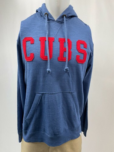 Chicago Cubs Sweatshirt Mens Large XL 2XL Blue '47 Brand Lightweight Hoodie - Picture 2 of 18